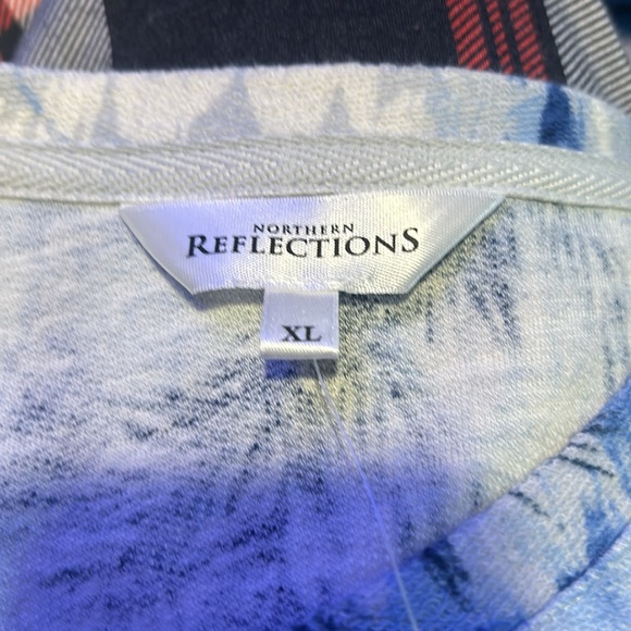 blue, white, and green long sleeve - Picture 2 of 3